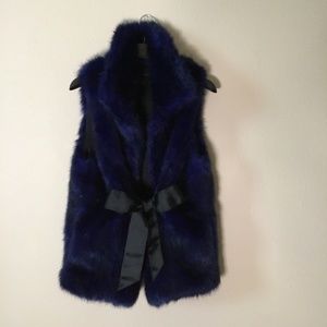 Faux fur vest